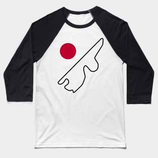 Fuji Speedway [flag] Baseball T-Shirt